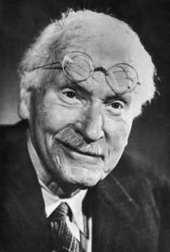 Portrait of Carl Jung.